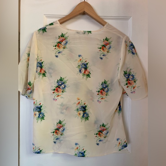 MADEWELL: Silk Shirred-Front Top - Picture 10 of 11